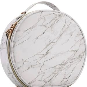 Marble Round Makeup Bag